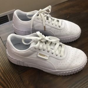 White Puma Cali Sneakers
